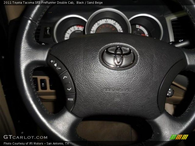Black / Sand Beige 2011 Toyota Tacoma SR5 PreRunner Double Cab