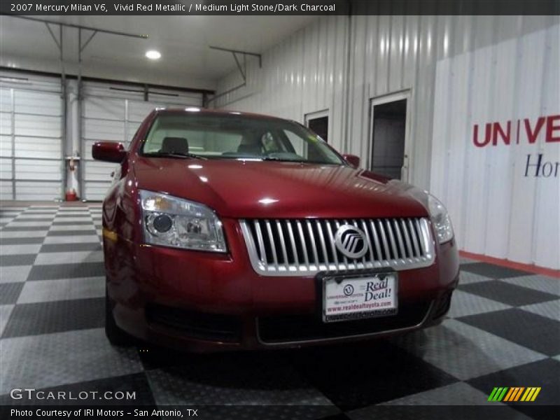 Vivid Red Metallic / Medium Light Stone/Dark Charcoal 2007 Mercury Milan V6