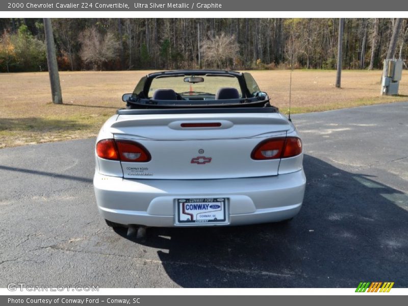 Ultra Silver Metallic / Graphite 2000 Chevrolet Cavalier Z24 Convertible