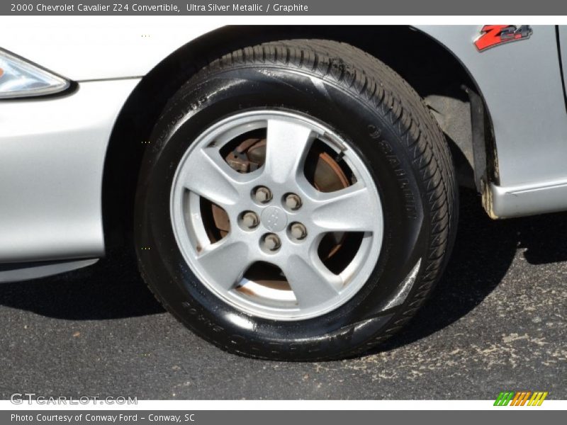 Ultra Silver Metallic / Graphite 2000 Chevrolet Cavalier Z24 Convertible