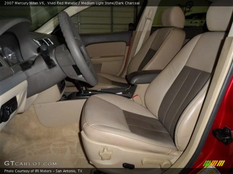 Vivid Red Metallic / Medium Light Stone/Dark Charcoal 2007 Mercury Milan V6