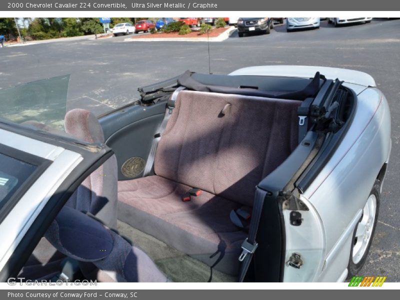 Ultra Silver Metallic / Graphite 2000 Chevrolet Cavalier Z24 Convertible