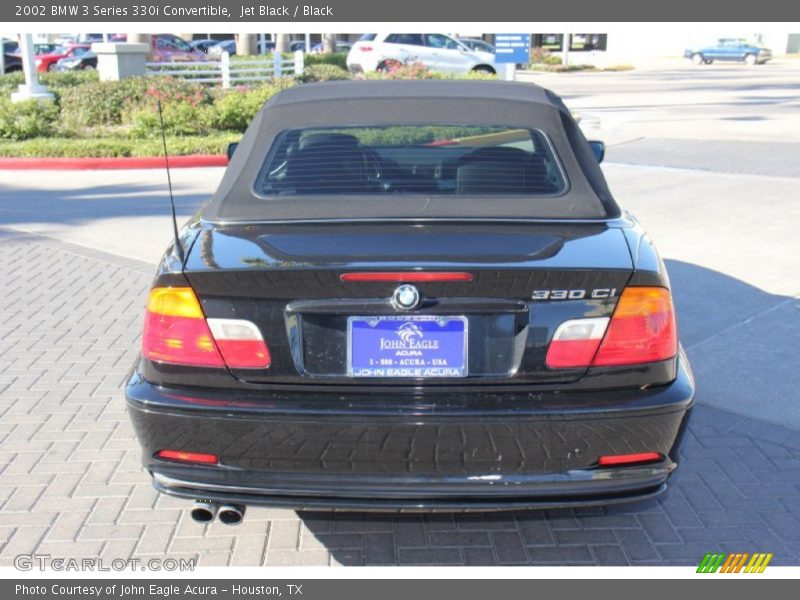 Jet Black / Black 2002 BMW 3 Series 330i Convertible
