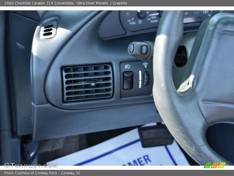 Ultra Silver Metallic / Graphite 2000 Chevrolet Cavalier Z24 Convertible