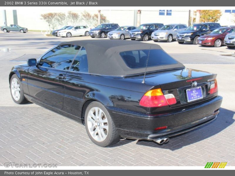 Jet Black / Black 2002 BMW 3 Series 330i Convertible