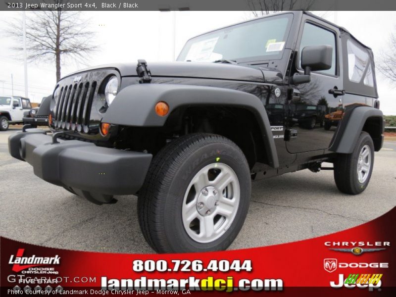 Black / Black 2013 Jeep Wrangler Sport 4x4