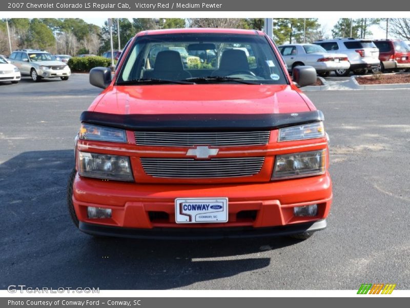 Victory Red / Medium Pewter 2007 Chevrolet Colorado LS Regular Cab