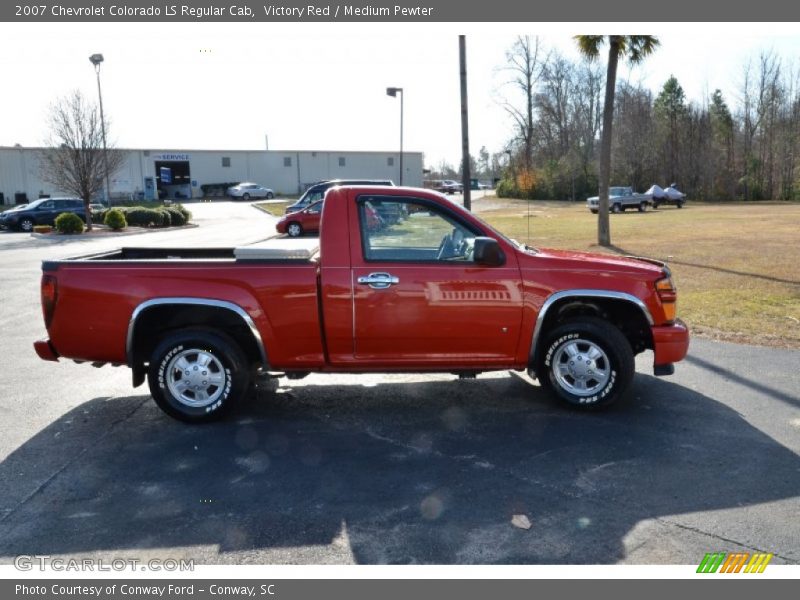 Victory Red / Medium Pewter 2007 Chevrolet Colorado LS Regular Cab