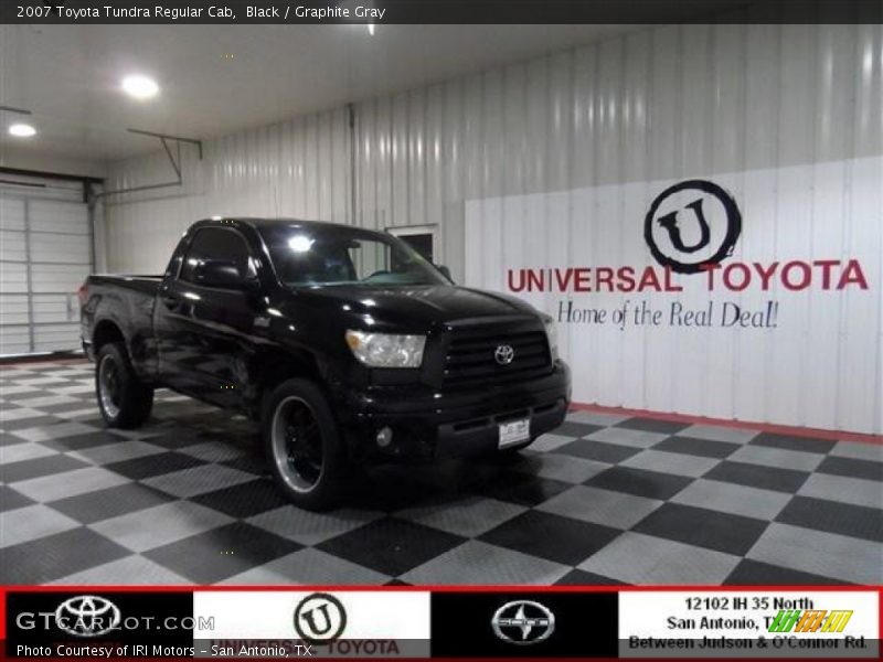 Black / Graphite Gray 2007 Toyota Tundra Regular Cab