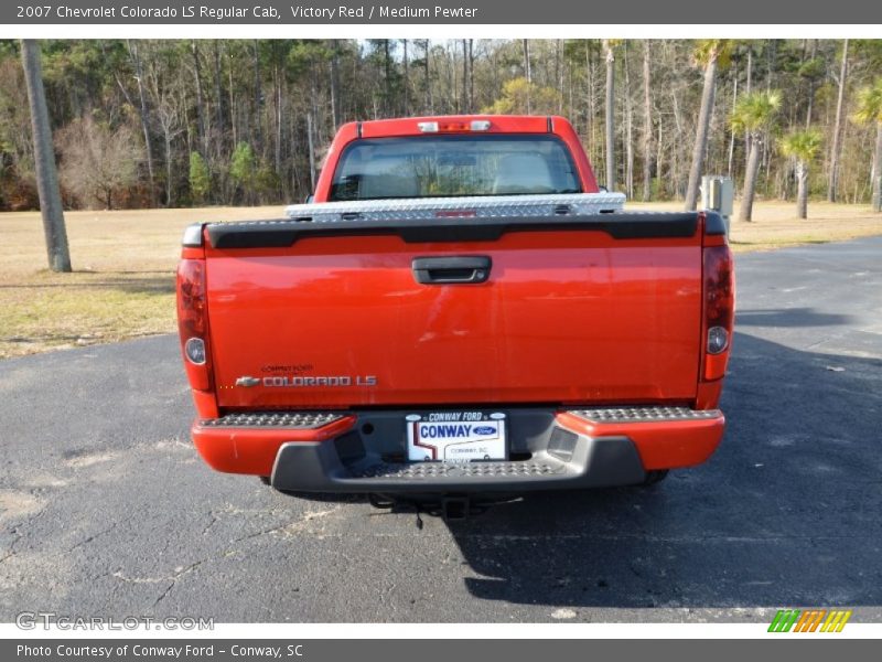 Victory Red / Medium Pewter 2007 Chevrolet Colorado LS Regular Cab