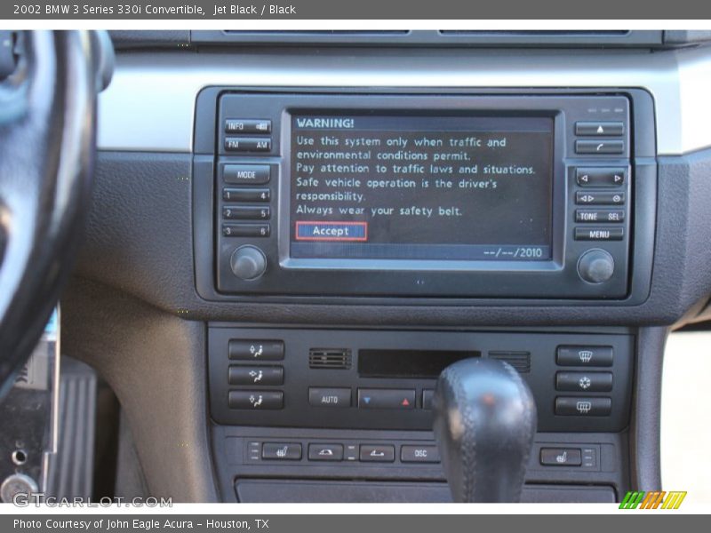 Jet Black / Black 2002 BMW 3 Series 330i Convertible