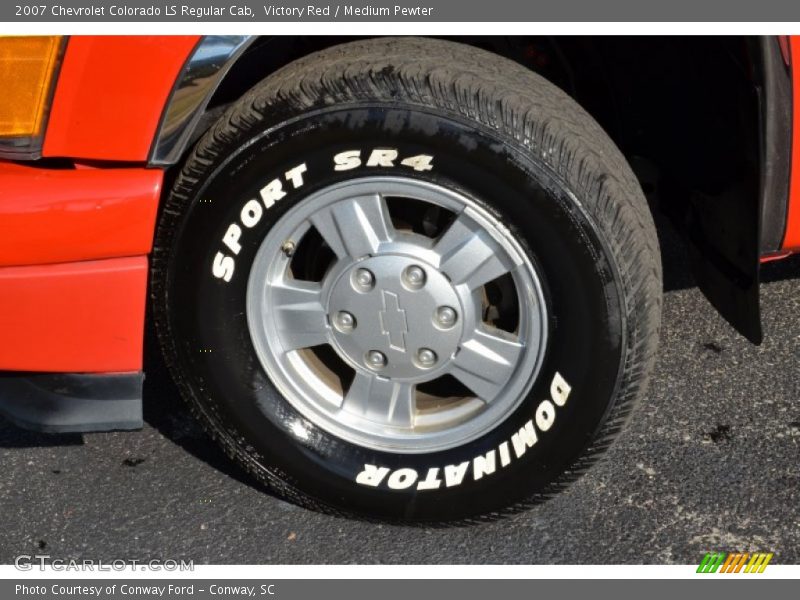 Victory Red / Medium Pewter 2007 Chevrolet Colorado LS Regular Cab