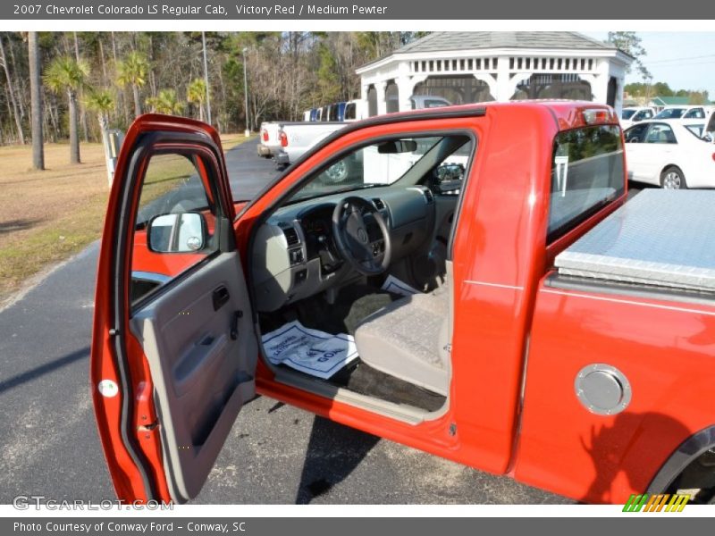 Victory Red / Medium Pewter 2007 Chevrolet Colorado LS Regular Cab