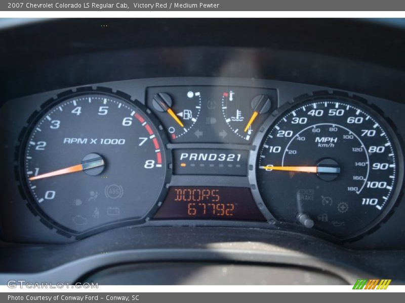 Victory Red / Medium Pewter 2007 Chevrolet Colorado LS Regular Cab