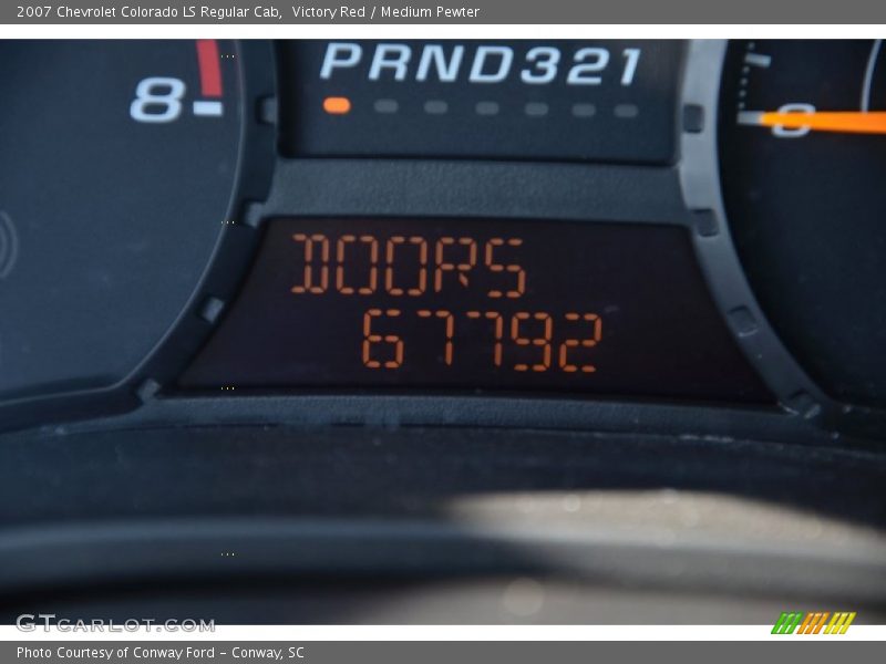 Victory Red / Medium Pewter 2007 Chevrolet Colorado LS Regular Cab