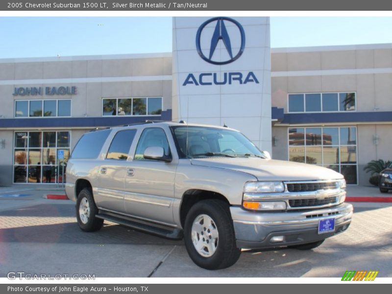 Silver Birch Metallic / Tan/Neutral 2005 Chevrolet Suburban 1500 LT