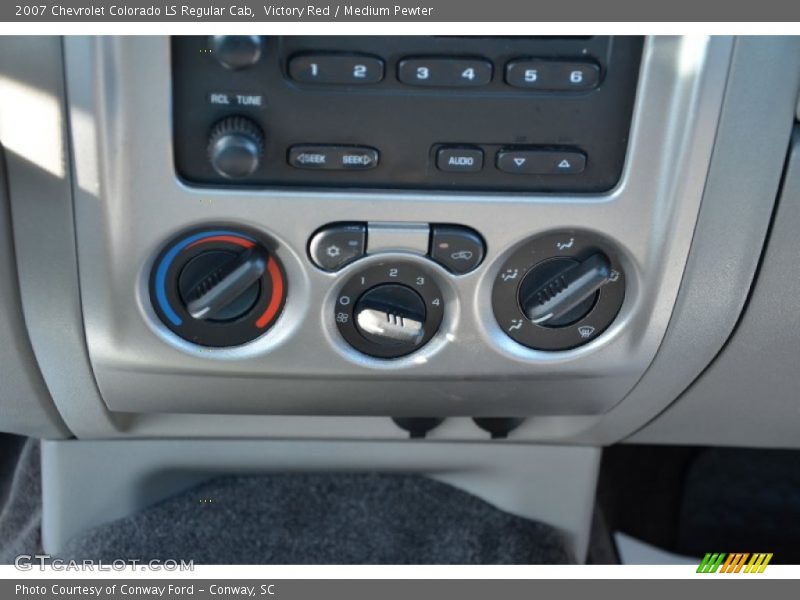 Victory Red / Medium Pewter 2007 Chevrolet Colorado LS Regular Cab