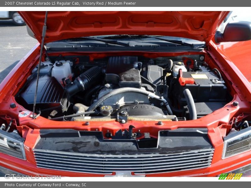 Victory Red / Medium Pewter 2007 Chevrolet Colorado LS Regular Cab