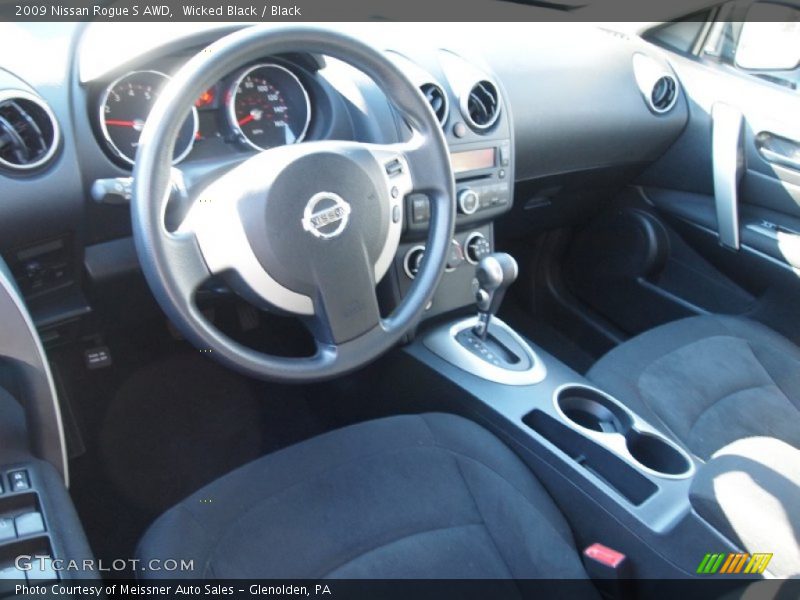 Black Interior - 2009 Rogue S AWD 
