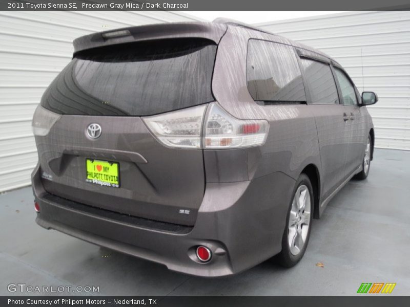 Predawn Gray Mica / Dark Charcoal 2011 Toyota Sienna SE