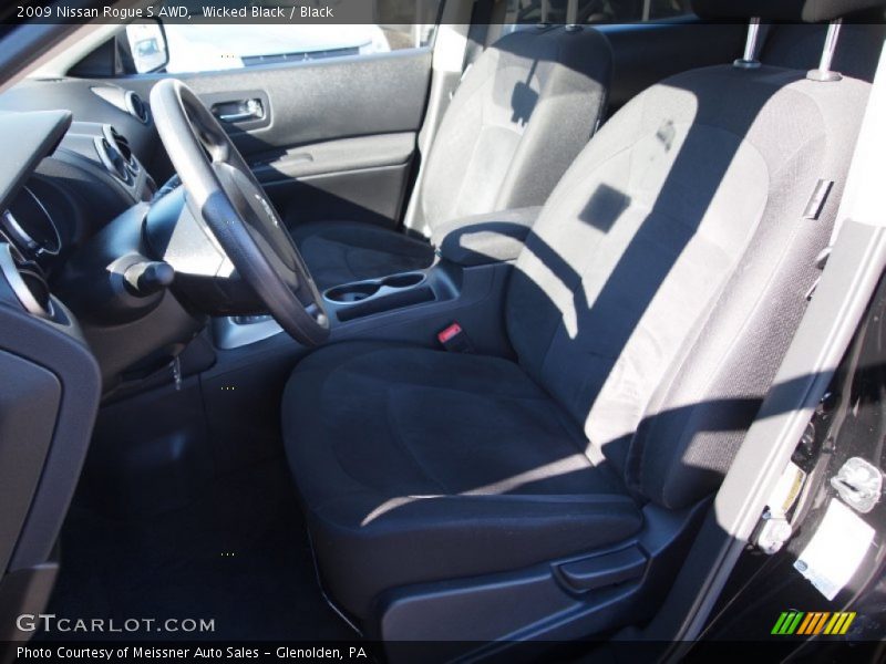 Wicked Black / Black 2009 Nissan Rogue S AWD