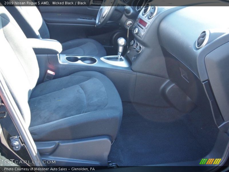 Wicked Black / Black 2009 Nissan Rogue S AWD