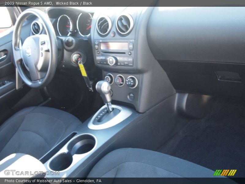 Wicked Black / Black 2009 Nissan Rogue S AWD