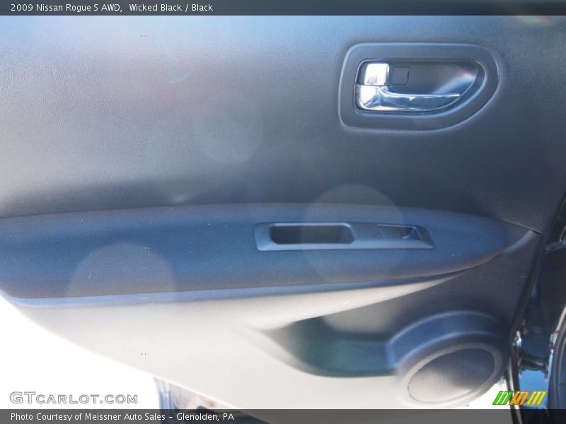 Wicked Black / Black 2009 Nissan Rogue S AWD