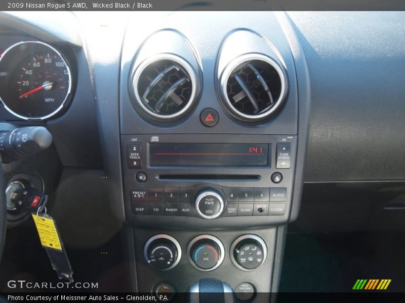 Wicked Black / Black 2009 Nissan Rogue S AWD