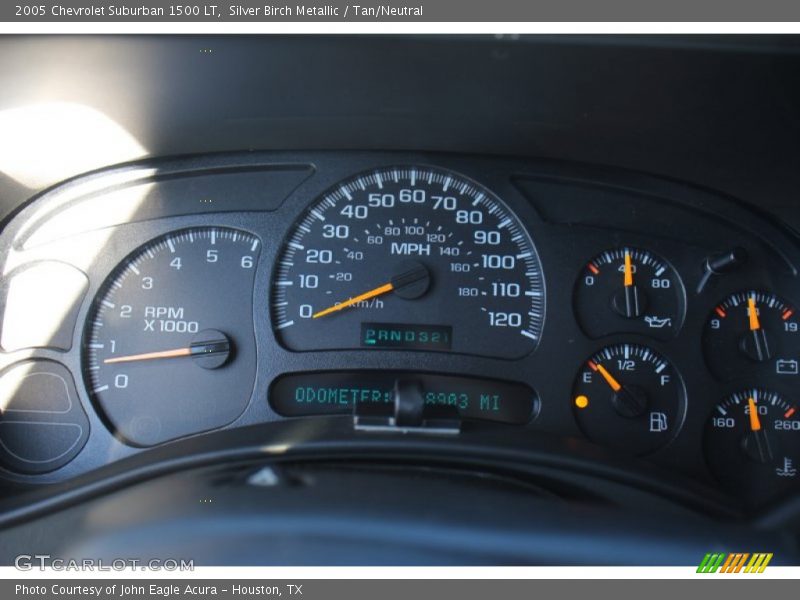 Silver Birch Metallic / Tan/Neutral 2005 Chevrolet Suburban 1500 LT