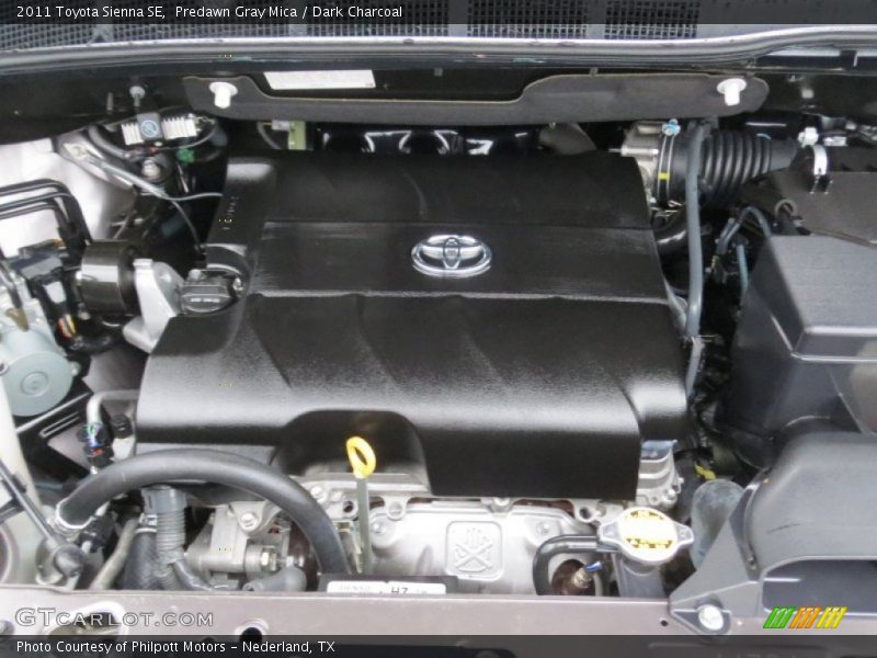 Predawn Gray Mica / Dark Charcoal 2011 Toyota Sienna SE