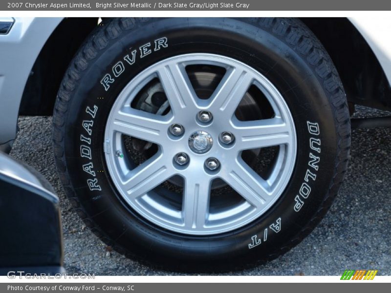 Bright Silver Metallic / Dark Slate Gray/Light Slate Gray 2007 Chrysler Aspen Limited