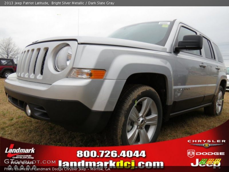 Bright Silver Metallic / Dark Slate Gray 2013 Jeep Patriot Latitude