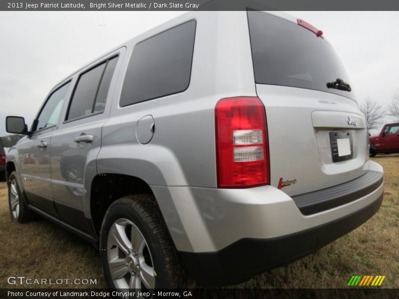 Bright Silver Metallic / Dark Slate Gray 2013 Jeep Patriot Latitude