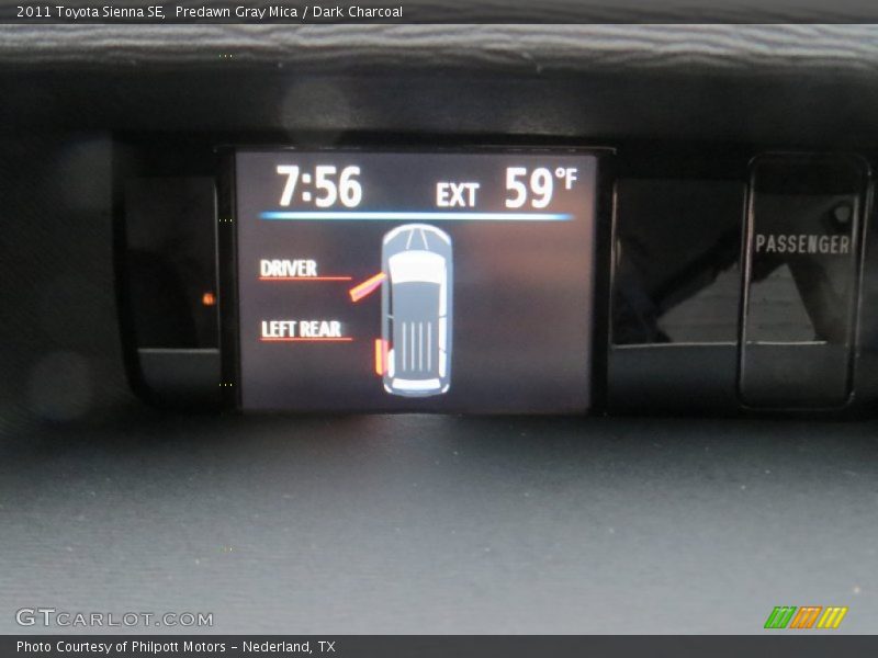 Predawn Gray Mica / Dark Charcoal 2011 Toyota Sienna SE
