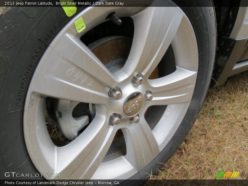 Bright Silver Metallic / Dark Slate Gray 2013 Jeep Patriot Latitude