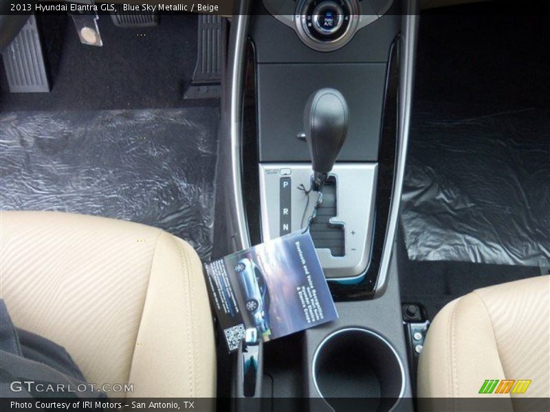 Blue Sky Metallic / Beige 2013 Hyundai Elantra GLS