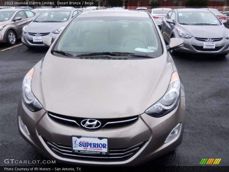 Desert Bronze / Beige 2013 Hyundai Elantra Limited