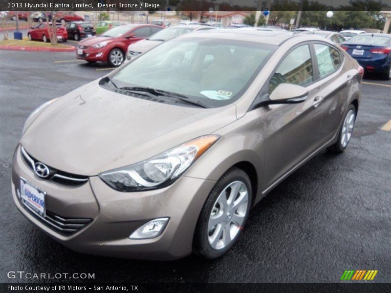 Desert Bronze / Beige 2013 Hyundai Elantra Limited