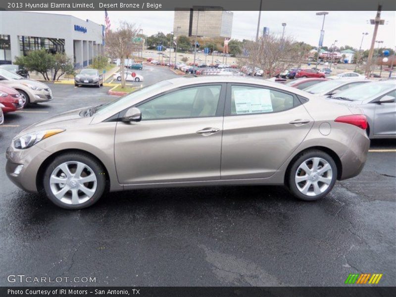 Desert Bronze / Beige 2013 Hyundai Elantra Limited