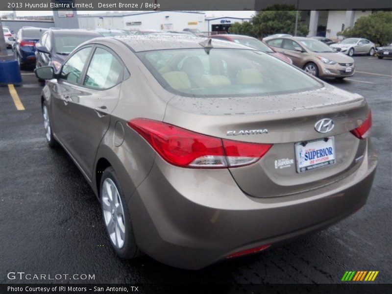 Desert Bronze / Beige 2013 Hyundai Elantra Limited