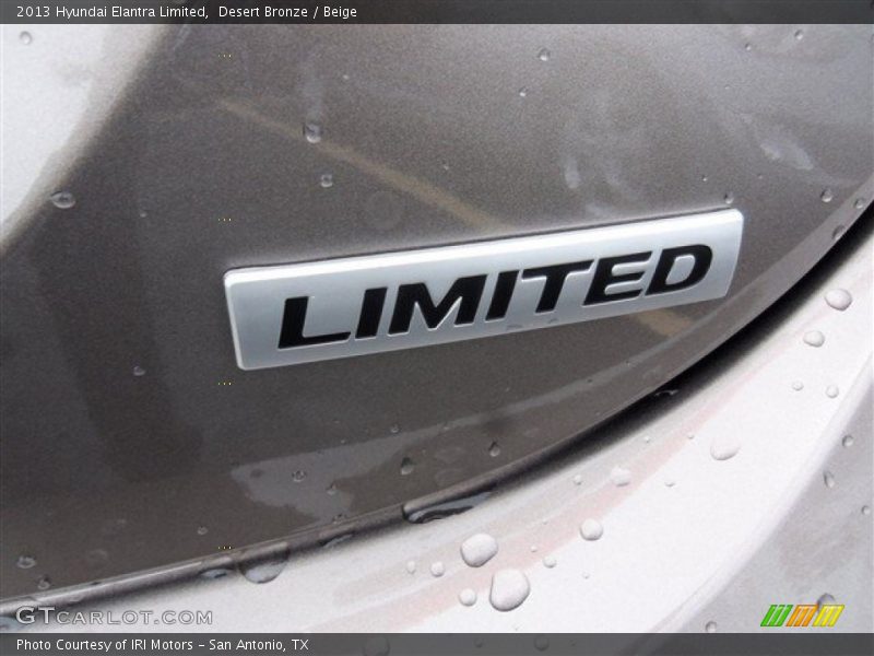 Desert Bronze / Beige 2013 Hyundai Elantra Limited