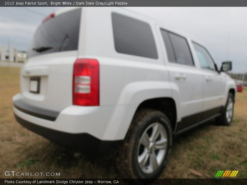 Bright White / Dark Slate Gray/Light Pebble 2013 Jeep Patriot Sport