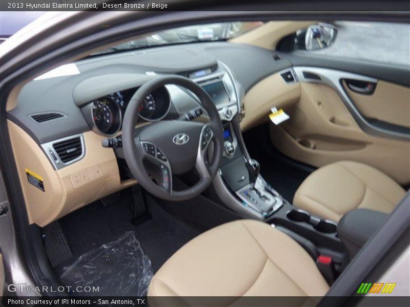 Desert Bronze / Beige 2013 Hyundai Elantra Limited