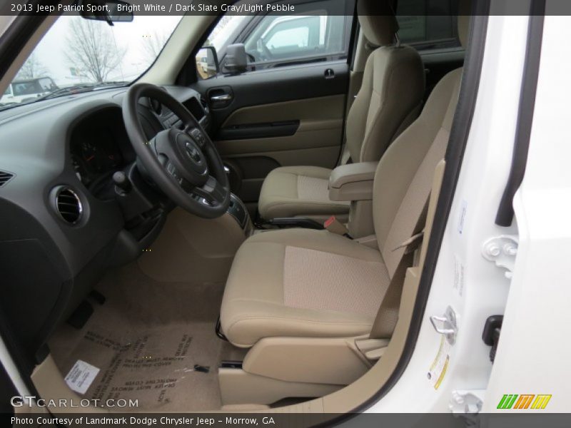 Bright White / Dark Slate Gray/Light Pebble 2013 Jeep Patriot Sport