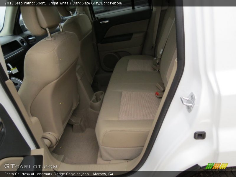 Bright White / Dark Slate Gray/Light Pebble 2013 Jeep Patriot Sport
