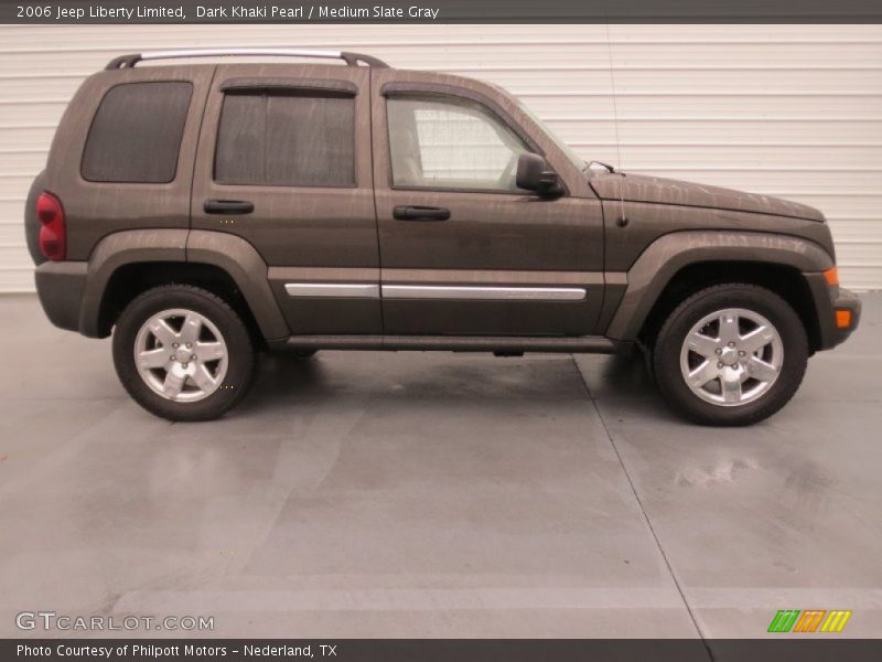 Dark Khaki Pearl / Medium Slate Gray 2006 Jeep Liberty Limited