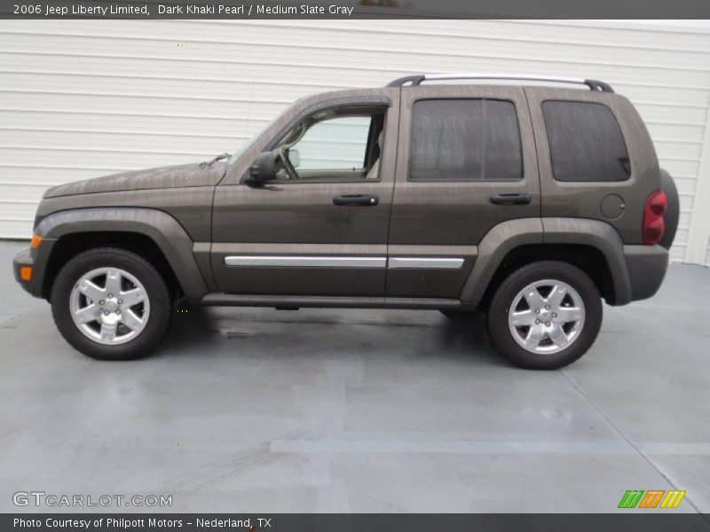 Dark Khaki Pearl / Medium Slate Gray 2006 Jeep Liberty Limited