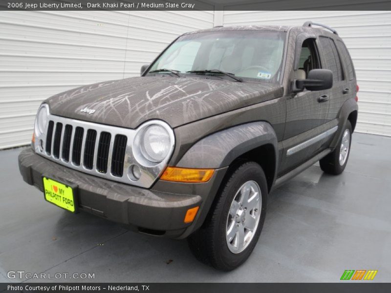 Dark Khaki Pearl / Medium Slate Gray 2006 Jeep Liberty Limited