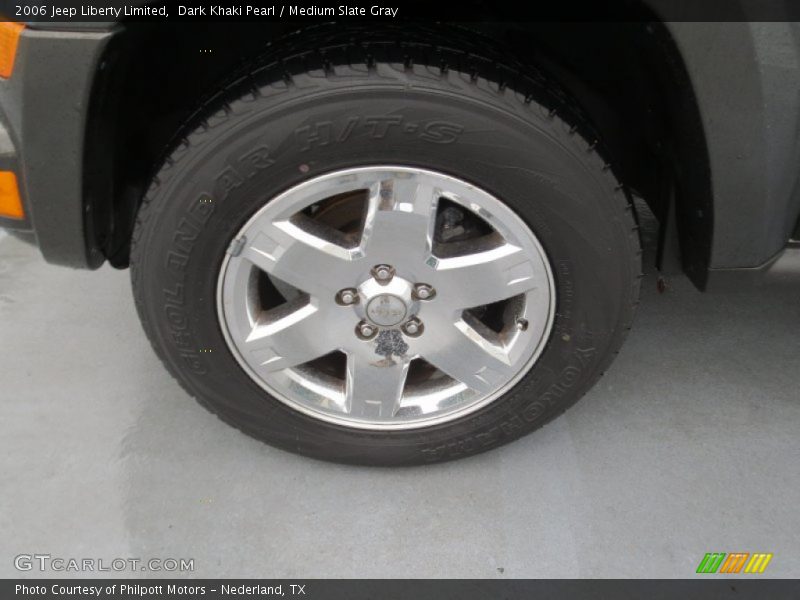 Dark Khaki Pearl / Medium Slate Gray 2006 Jeep Liberty Limited